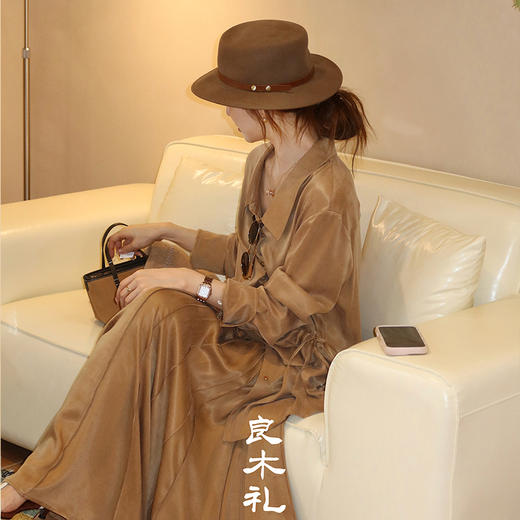 【预售7天】良木礼抽绳翻领衬衫（Q2582115） 商品图6