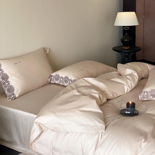 自然醒A类50支全棉刺绣四件套-简蔓AN 商品图5