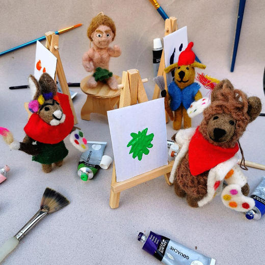 北京仓｜Felt So Good-Painting Pooch Artist Dog-画家小狗 毕加索 羊毛毡 挂件［英国设计师］ 商品图6