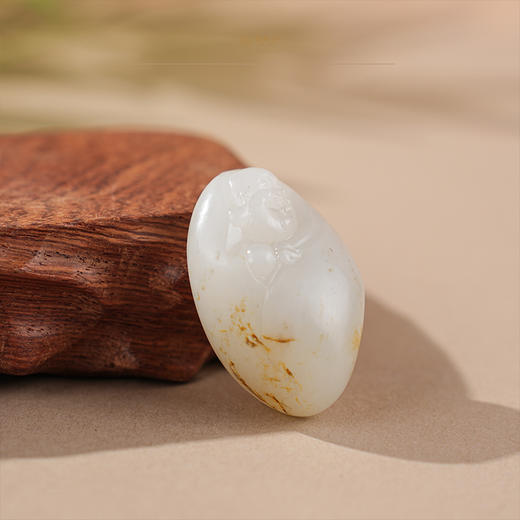 新疆国玉盟世玉白玉挂件(佛)【带证书·顺丰物流】 商品图3