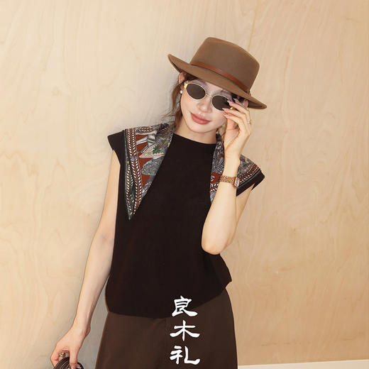 良木礼扬子纱背心（Q258281F） 商品图0