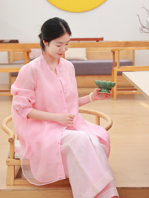 【抖音专属】新中式衬衣（25710359-朝颜-设计师） 商品图2