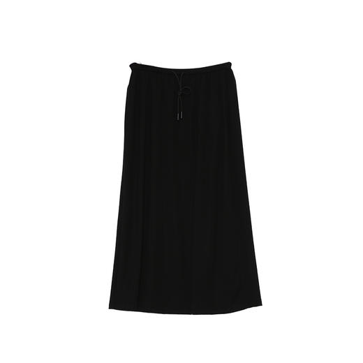 VIMAGE纬漫纪通勤百搭休闲高腰莱赛尔黑色直筒秋季新款半身裙V2406101 商品图5