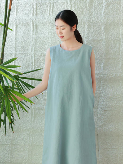 【2026东衣作】无袖连衣裙（23718075影青-结缘款） 商品图1
