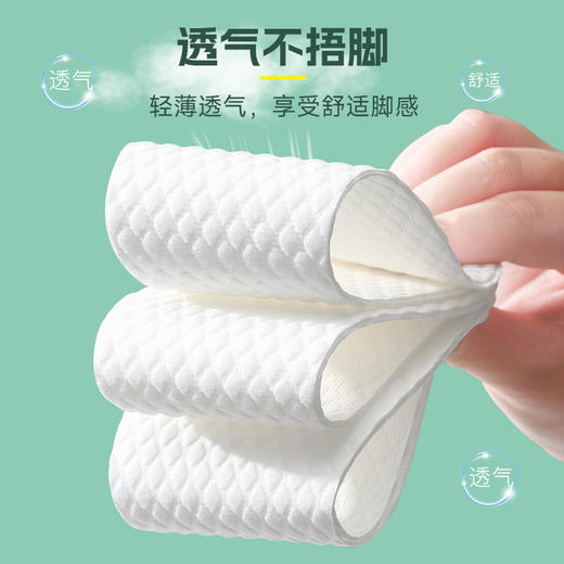 一次性鞋垫 夏季光脚单鞋木浆吸汗防臭透气男女超薄防汗高跟鞋专用 商品图2