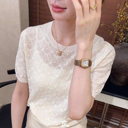 【预售7天】良木礼钩花羊毛上衣（Q8153） 商品图0