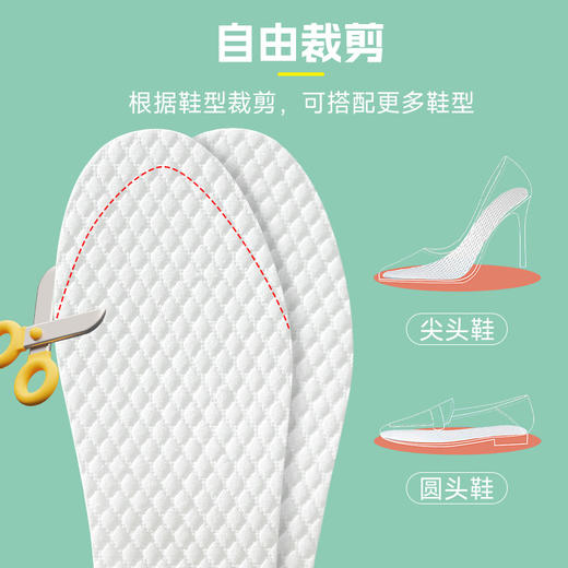 一次性鞋垫 夏季光脚单鞋木浆吸汗防臭透气男女超薄防汗高跟鞋专用 商品图1