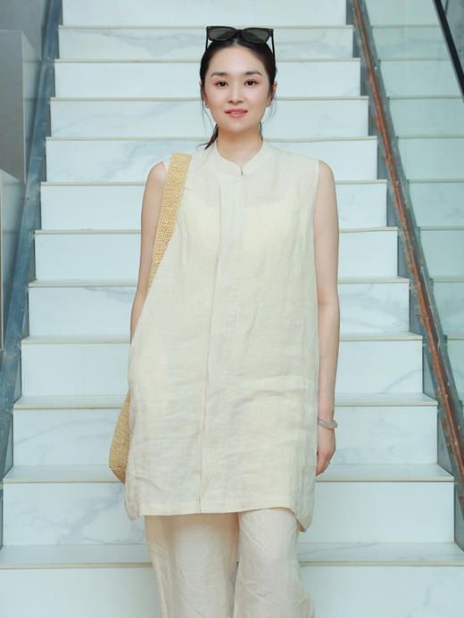 抖音专属】新中式长马甲（25704363-小姝-设计师） 商品图1