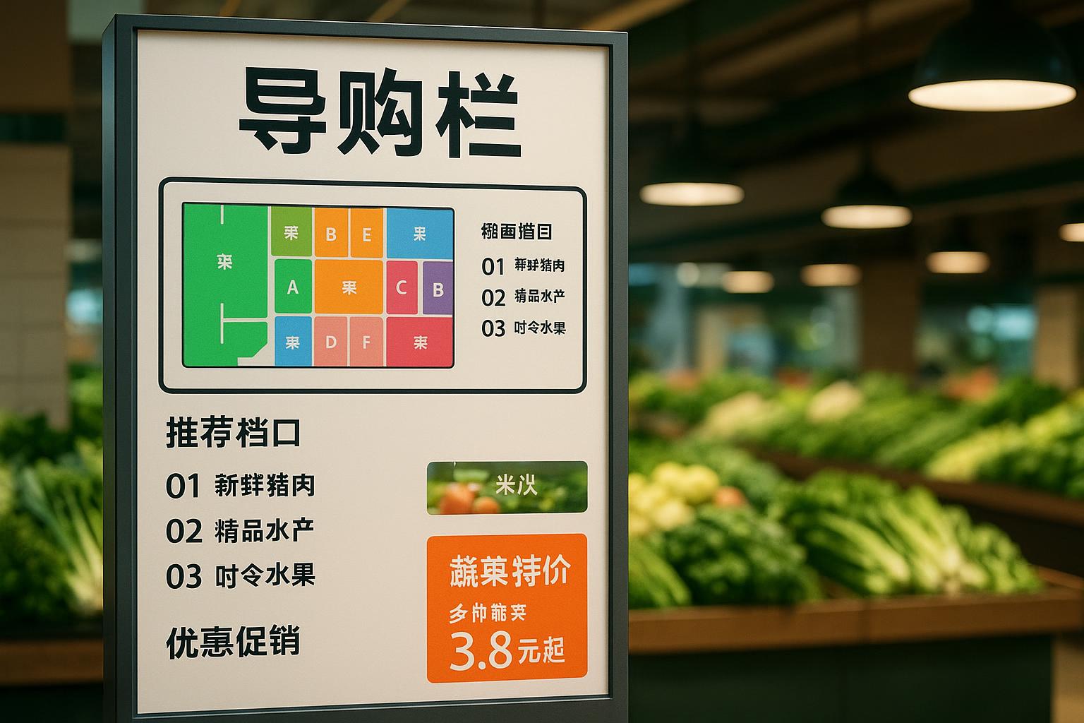 菜市场导购栏具体指什么？