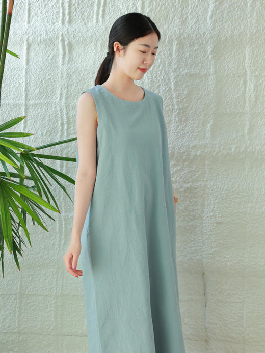 【2026东衣作】无袖连衣裙（23718075影青-结缘款） 商品图0