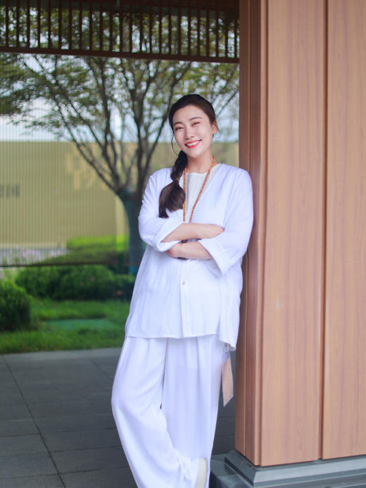 【抖音专属】新中式上衣·风铃（25810072-山矾） 商品图0