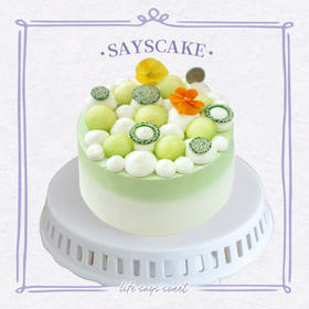 玲珑茉莉蜜瓜戚风 Jasmine tea Melon Chiffon Cake