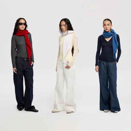 oneup全羊毛三角围巾 商品图4