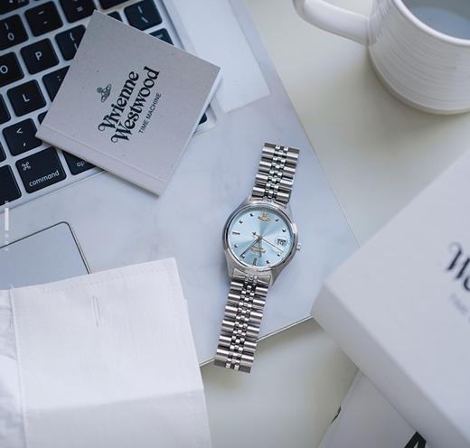 Vivienne Westwood 西太后 腕表 石英机芯 不锈钢表带 蓝色表盘 女表 50米防水 商品图1