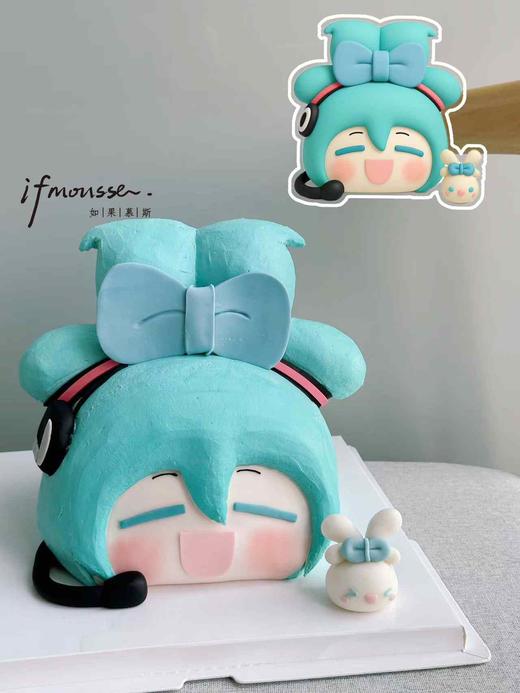 「女孩」初音未来 立体二次元蛋糕 商品图0