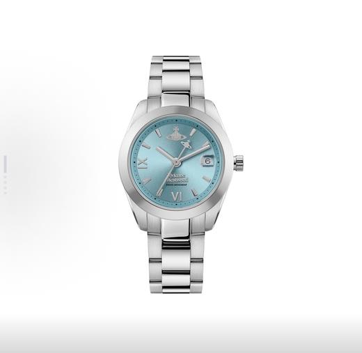 Vivienne Westwood 西太后 腕表 石英机芯 不锈钢表带 蓝色表盘 女表 50米防水 商品图0