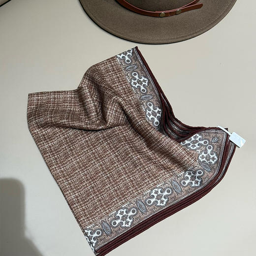 【不退不换】【预售7天】良木礼丝毛方巾（Q258468） 商品图0