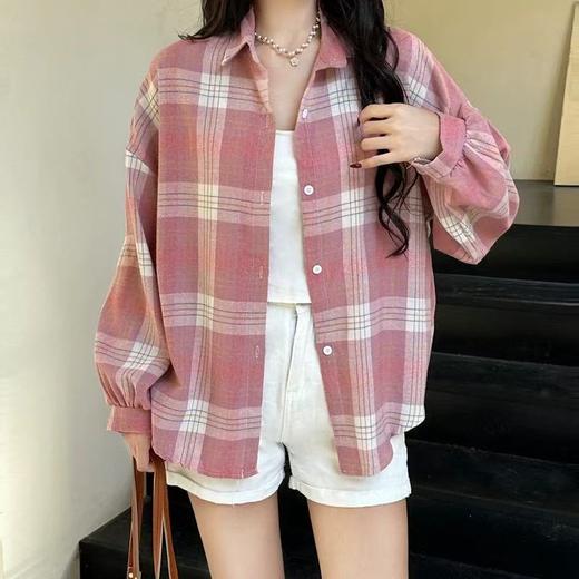 冰点价！仅限11.11！退货勿拍【秋上新】吉妮品牌 018A格子衬衫-喜出 商品图1