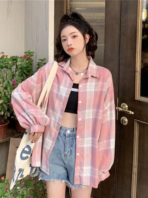 冰点价！仅限11.11！退货勿拍【秋上新】吉妮品牌 018A格子衬衫-喜出 商品图0