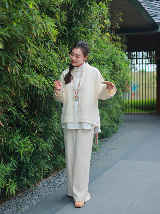 【抖音专属】暖玉·新中式上衣（25805015清秋） 商品图2