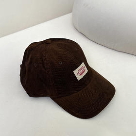 【预售7天，不退不换】良木礼灯芯绒棒球帽（Q258421）