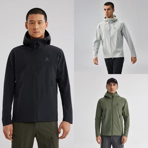 七天发货 KLS家的M8软壳连帽外套，秋冬必备..弹力，保暖，防风，透气，防泼水 商品图0