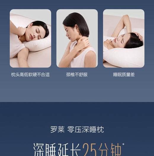 罗莱 零压深睡枕(到店自提+免费试睡）（购一只） 商品图3