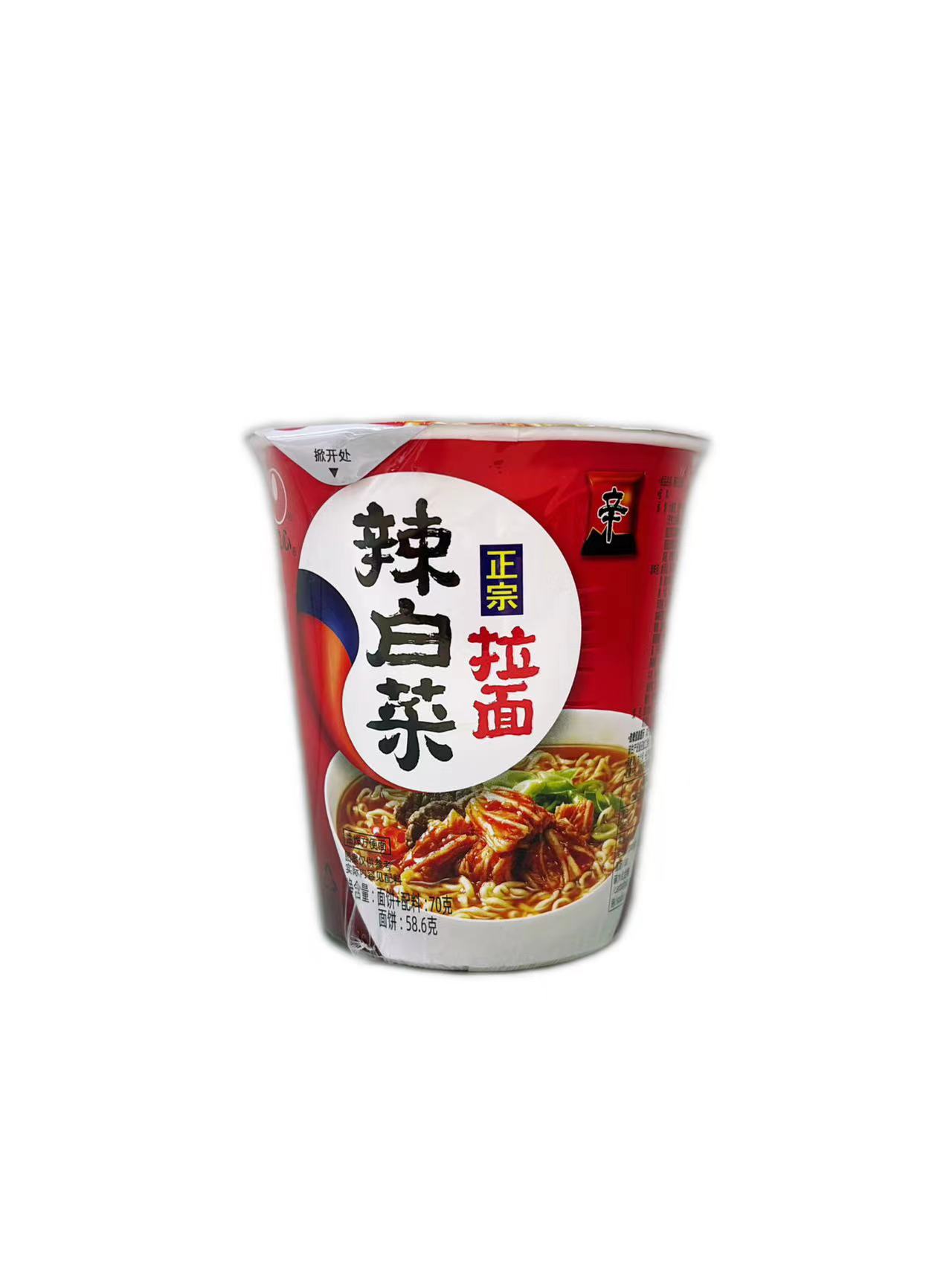 农心辣白菜拉面70g/桶