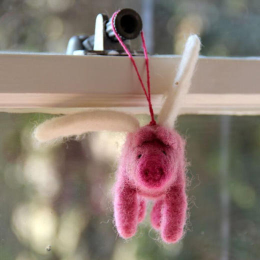 北京仓｜Felt So Good-Flying Pig Biodegradable-梦想成真小飞猪 羊毛毡 挂件［英国设计师］ 商品图2