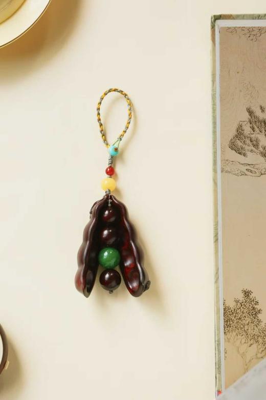 多子多福·豌豆°紫檀挂件 商品图2