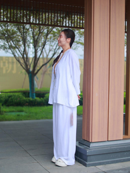 【线上专属】何日·阔腿裤（25809082-山矾） 商品图2