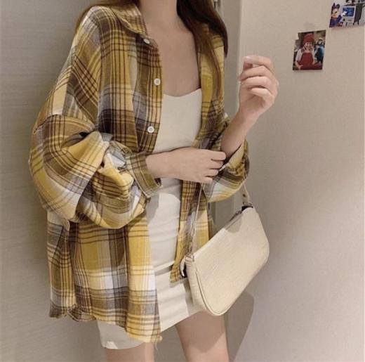 冰点价！仅限11.11！退货勿拍【秋上新】吉妮品牌 018A格子衬衫-喜出 商品图6