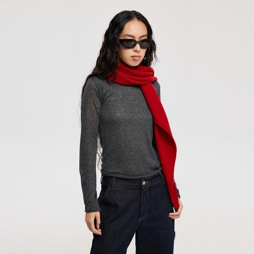 oneup全羊毛三角围巾 商品图3