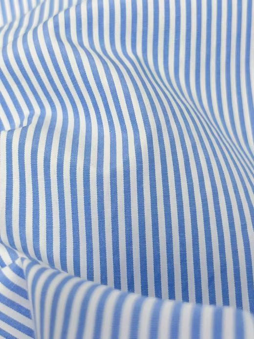 【秋上新】吉妮品牌 042蓝色口袋条纹衬衫-喜出 商品图4