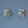 北京仓｜Monshiro-chamomile-水晶 洋甘菊 耳环［日本设计师］ 商品缩略图0