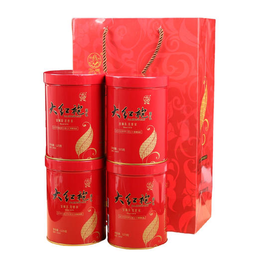 宝城御礼大红袍茶叶125克散装罐装礼盒浓香型乌龙茶岩茶A603 商品图6