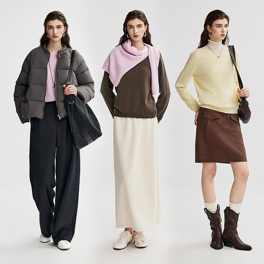 初棉圆领羊毛针织衫 | 柔软亲肤、贴合身形、穿着舒适不勒痕、日常通勤、休闲百搭【HZ】 商品图4