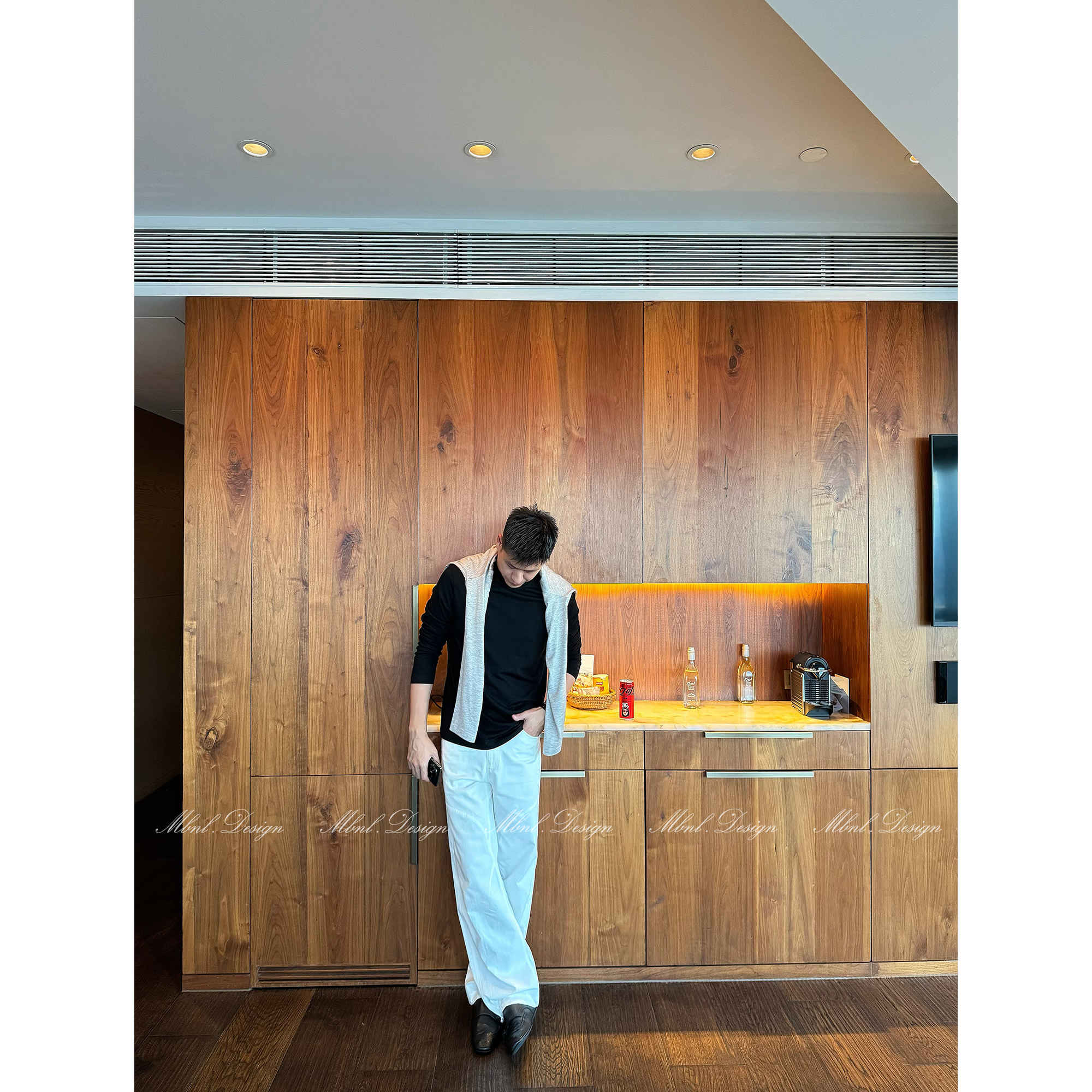 「ROW系花纱」秦磊男装羊毛混纺长袖T恤LL-SSY1117 N9商品图2