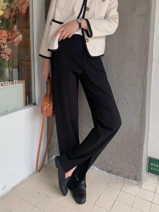 冰点价！仅限11.11！退货勿拍 直降到底！！【超值特卖】中缝开叉弹力休闲裤显瘦裤-喜出 商品图2