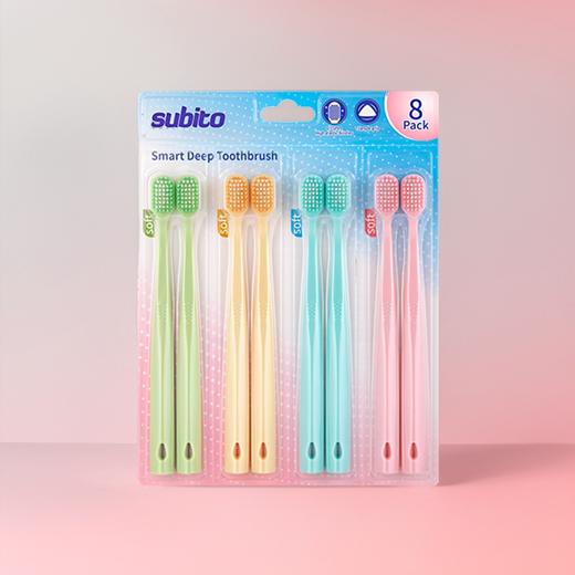 舒比拓灵动深洁细丝牙刷8支装 商品图3