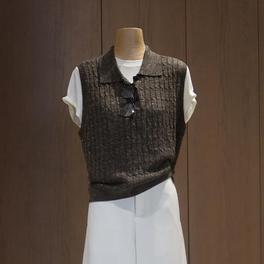 良木礼羊毛蚕丝背心（Q2584134F） 商品图2