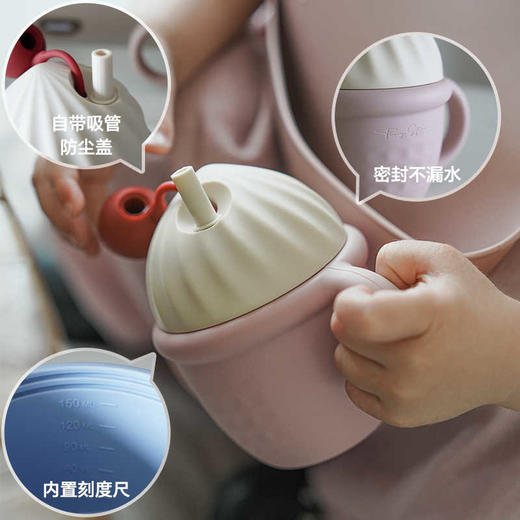 【tinystarse】冰淇淋防尘盖硅胶吸管水杯 商品图4