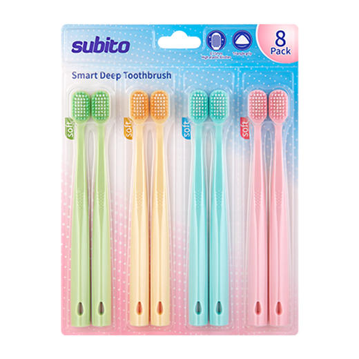 舒比拓灵动深洁细丝牙刷8支装 商品图5