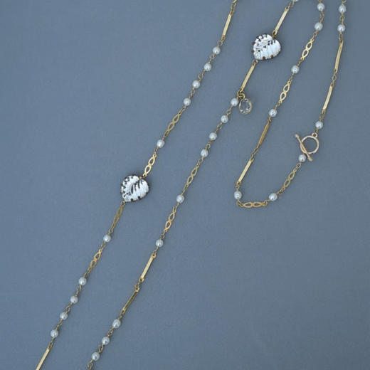 订购4周到｜Monshiro-hanamizuki-水晶 山茱萸 长项链［日本设计师］ 商品图1