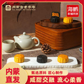 【流心月饼】海鹏奶黄/黑松露月饼45g*5枚
