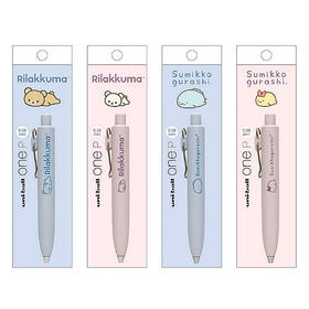 日本三菱SAN-X角落生物轻松熊小浓芯按动中性笔0.38mm黑笔炸虾