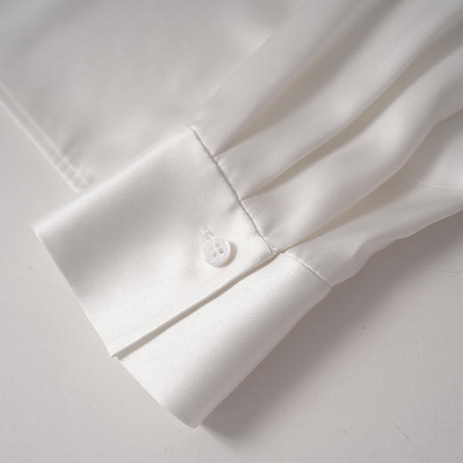 EITIE爱特爱印花丝巾拼接设计通勤年秋季新款衬衣8309005 商品图6