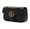 GUCCI GG Marmont 金色复古双G徽标压印马蒙22 链条翻盖包 商品缩略图1