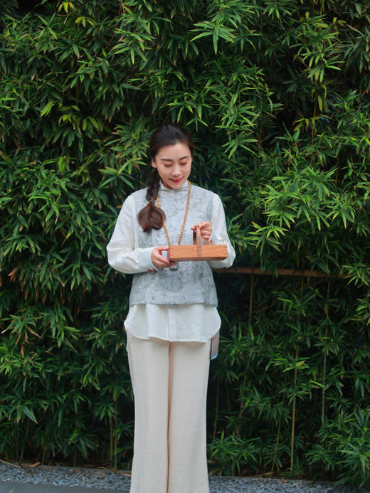 【2026东衣作】新中式马甲（25804089藕丝秋半） 商品图4