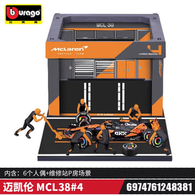 Bburago比美高1:43 方程式维修站系列-迈凯伦 F1 MCL38